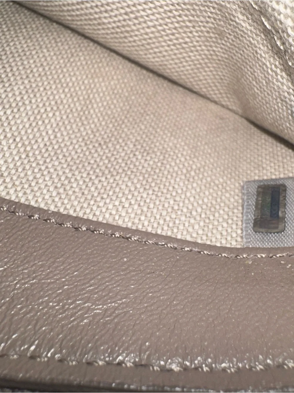Jimmy Choo Metallic Taupe Star- studded glitter Zip wallet with COA’s